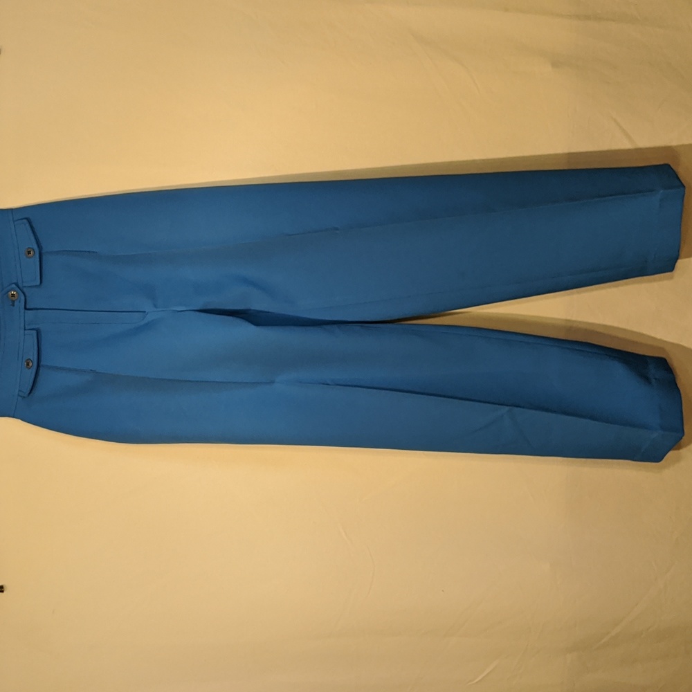Vintage Mister Leonard turquoise polyester pants